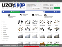 Tablet Screenshot of ijzershop.nl